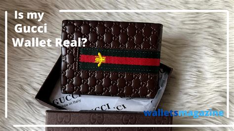 how to see if a gucci wallet is real|original Gucci wallet sale.